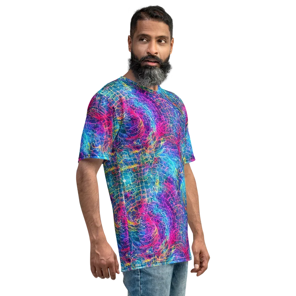 Hypercolor Rapture on Men's Crew Neck T-Shirt — Right
