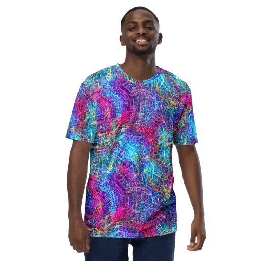 Hypercolor Rapture on a Men's Crew Neck T-Shirt
