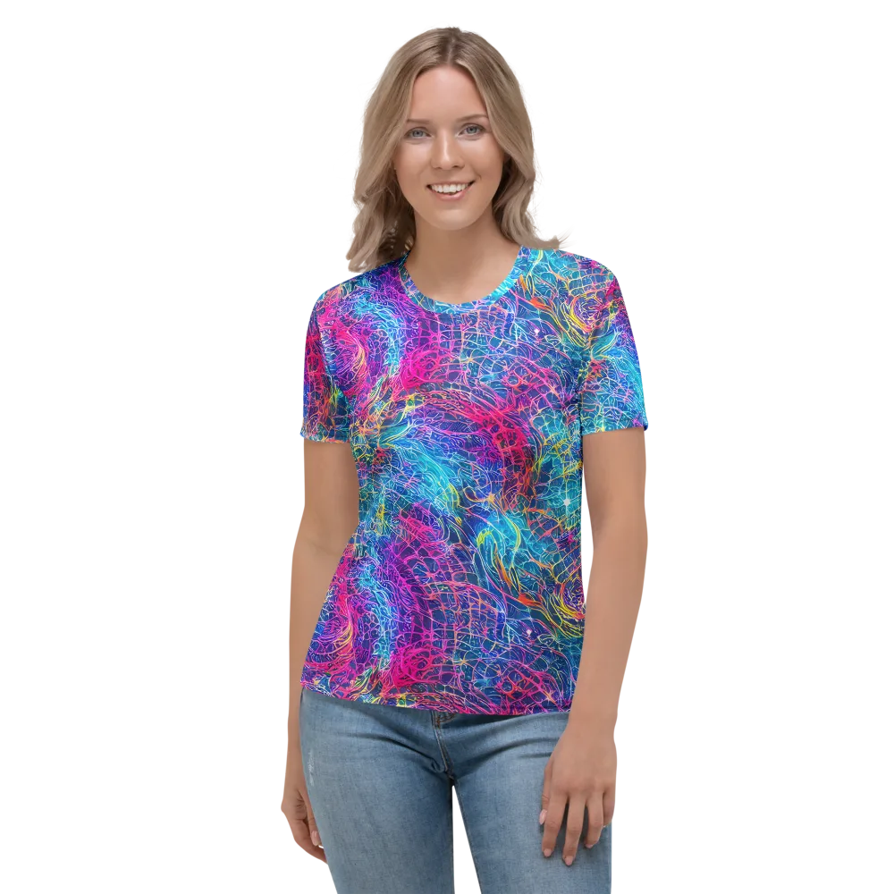 Hypercolor Rapture on Women's Crew Neck T-Shirt — Front