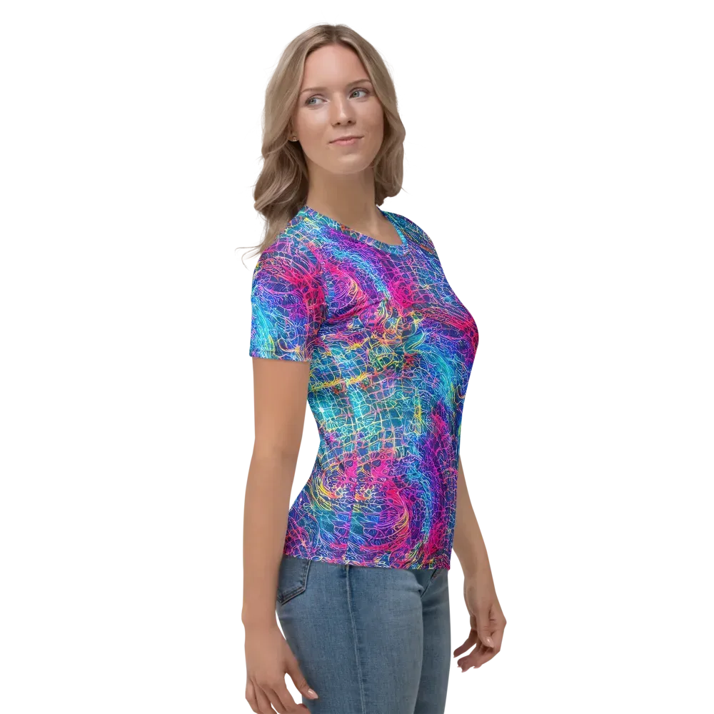 Hypercolor Rapture on Women's Crew Neck T-Shirt — Right
