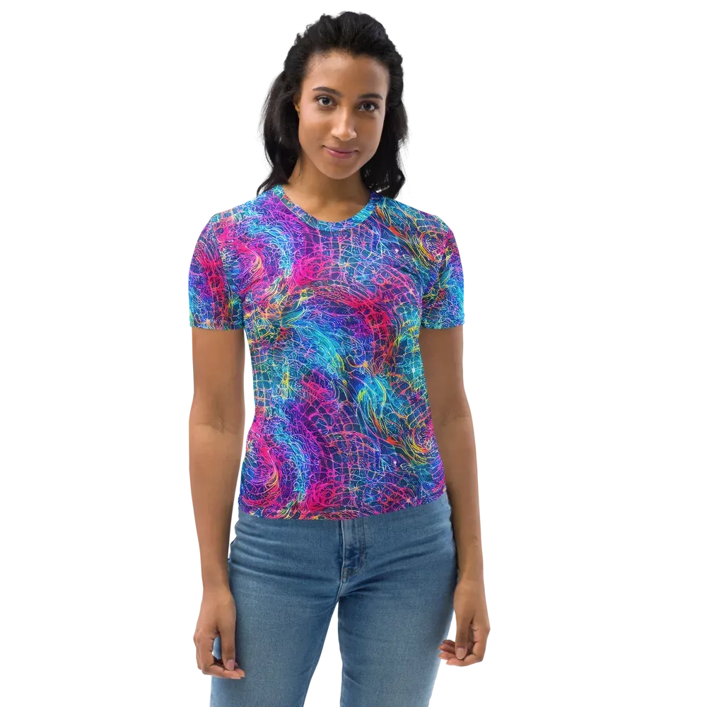 Hypercolor Rapture on Women's Crew Neck T-Shirt — Front