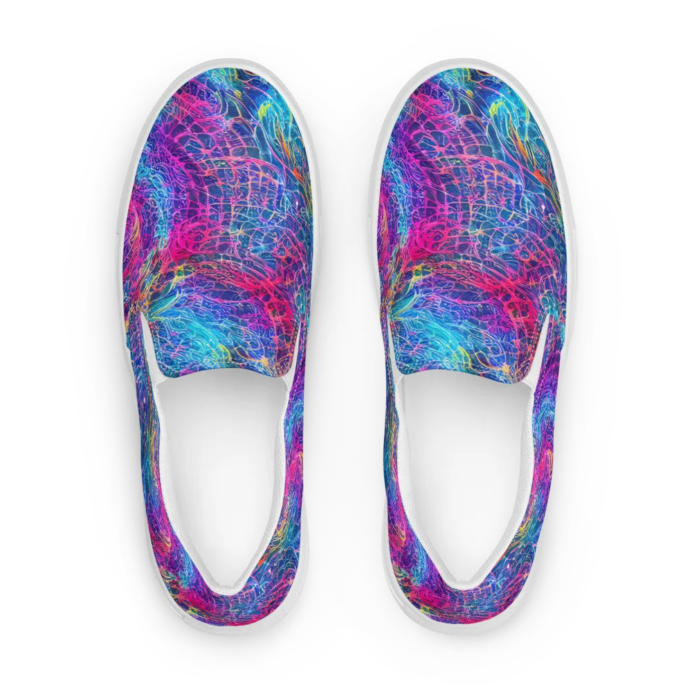 Hypercolor Rapture on Women's Slip-On Canvas Shoes — Front