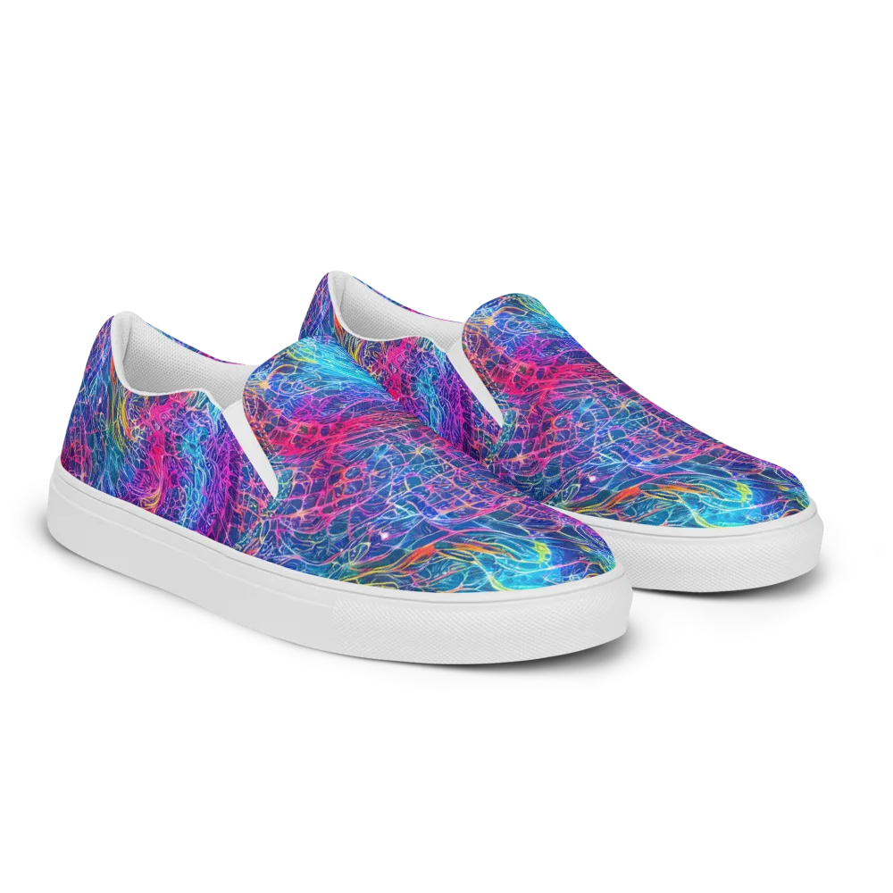 Hypercolor Rapture on Women's Slip-On Canvas Shoes — Right Front