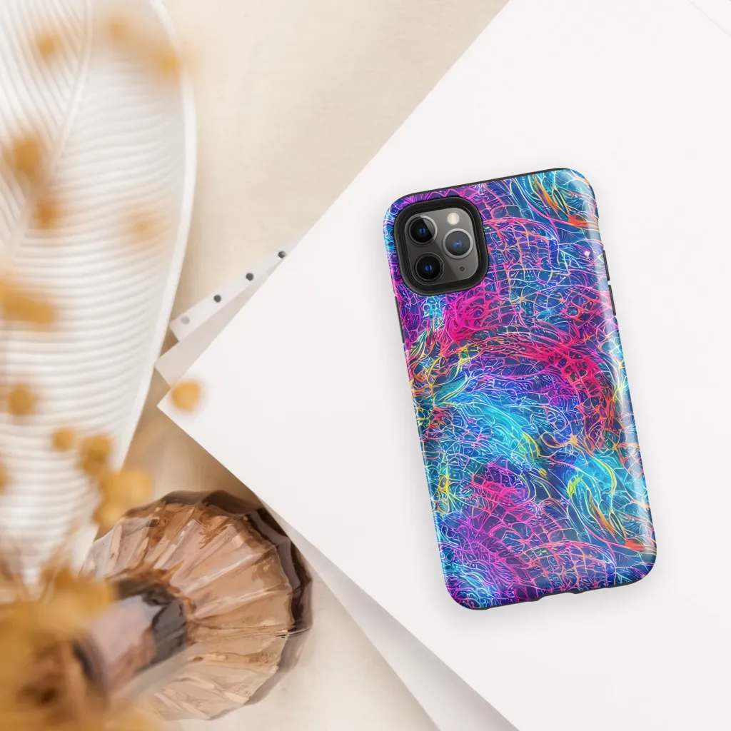 Hypercolor Rapture on Tough Case for iPhone® — Front