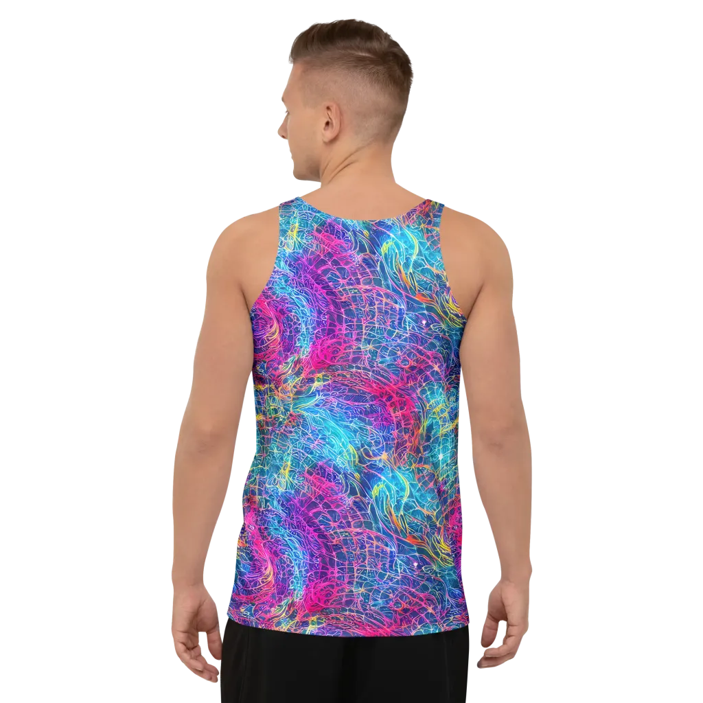 Hypercolor Rapture on Men's Tank Top — Back