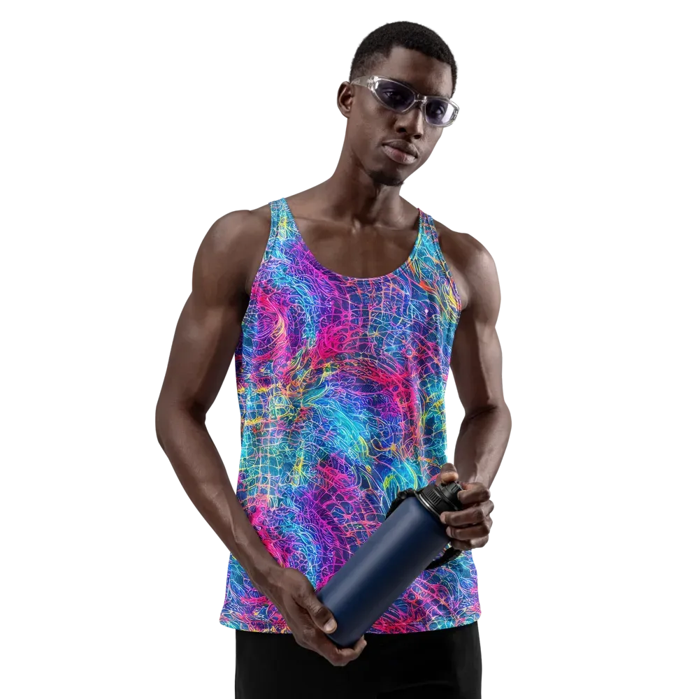 Hypercolor Rapture on Men's Tank Top — Front