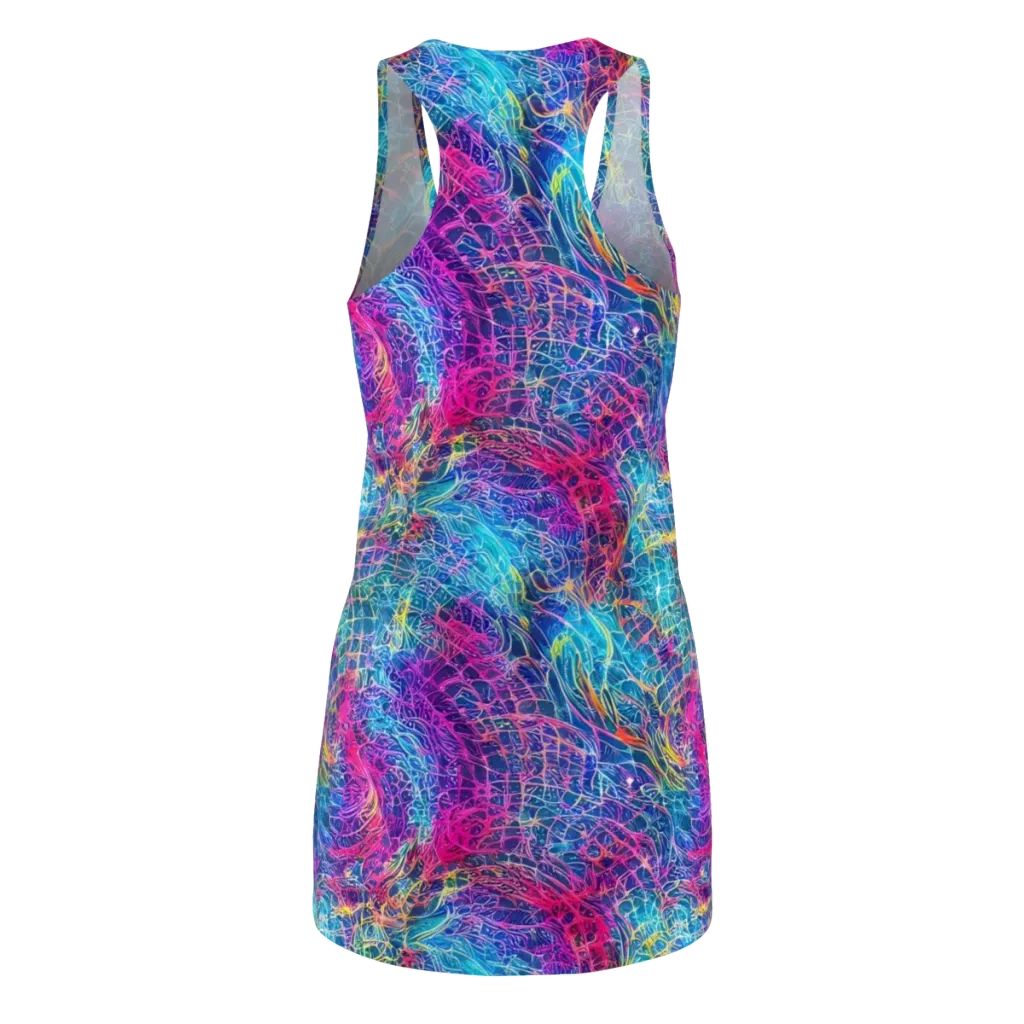 Hypercolor Rapture on Racerback Dress — Back