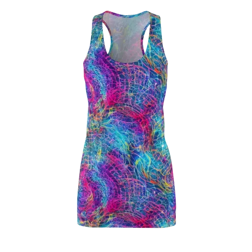 Hypercolor Rapture on a Racerback Dress