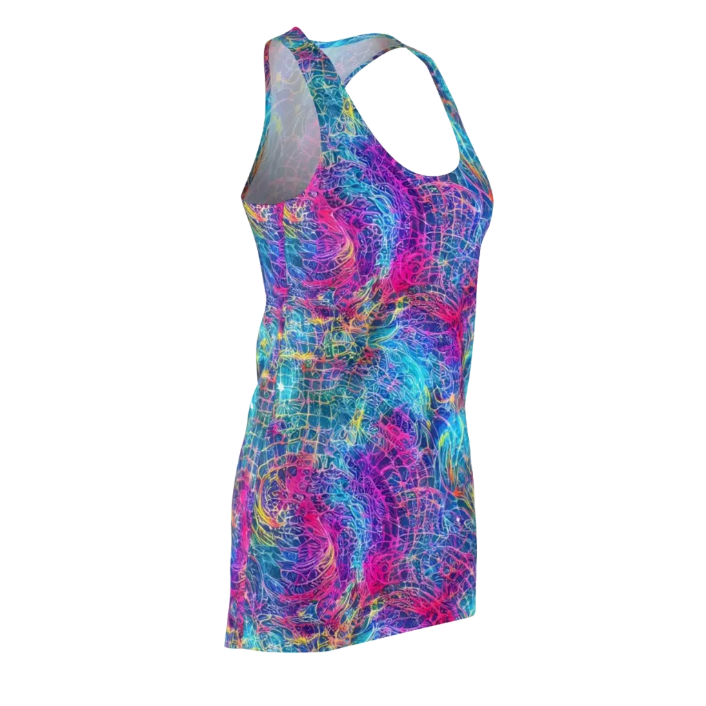 Hypercolor Rapture on Racerback Dress — Front Side