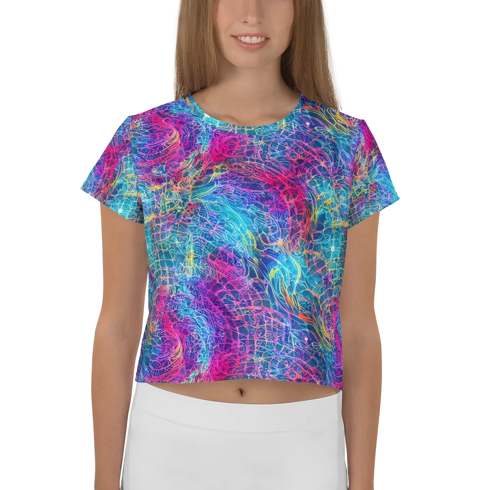 Hypercolor Rapture on Crop Tee — Front