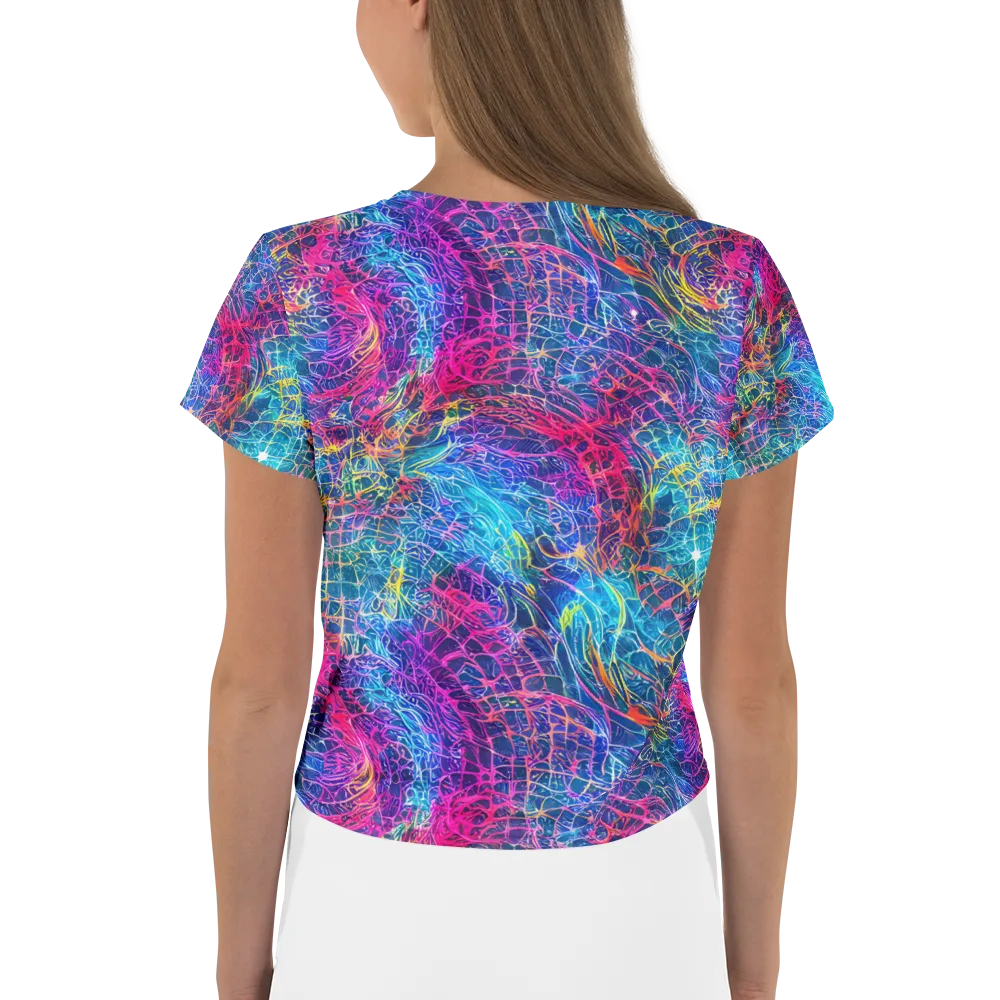 Hypercolor Rapture on Crop Tee — Back
