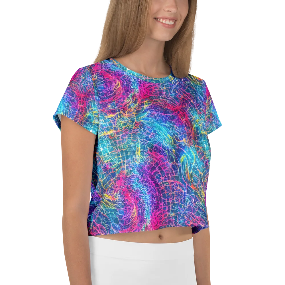 Hypercolor Rapture on Crop Tee — Right