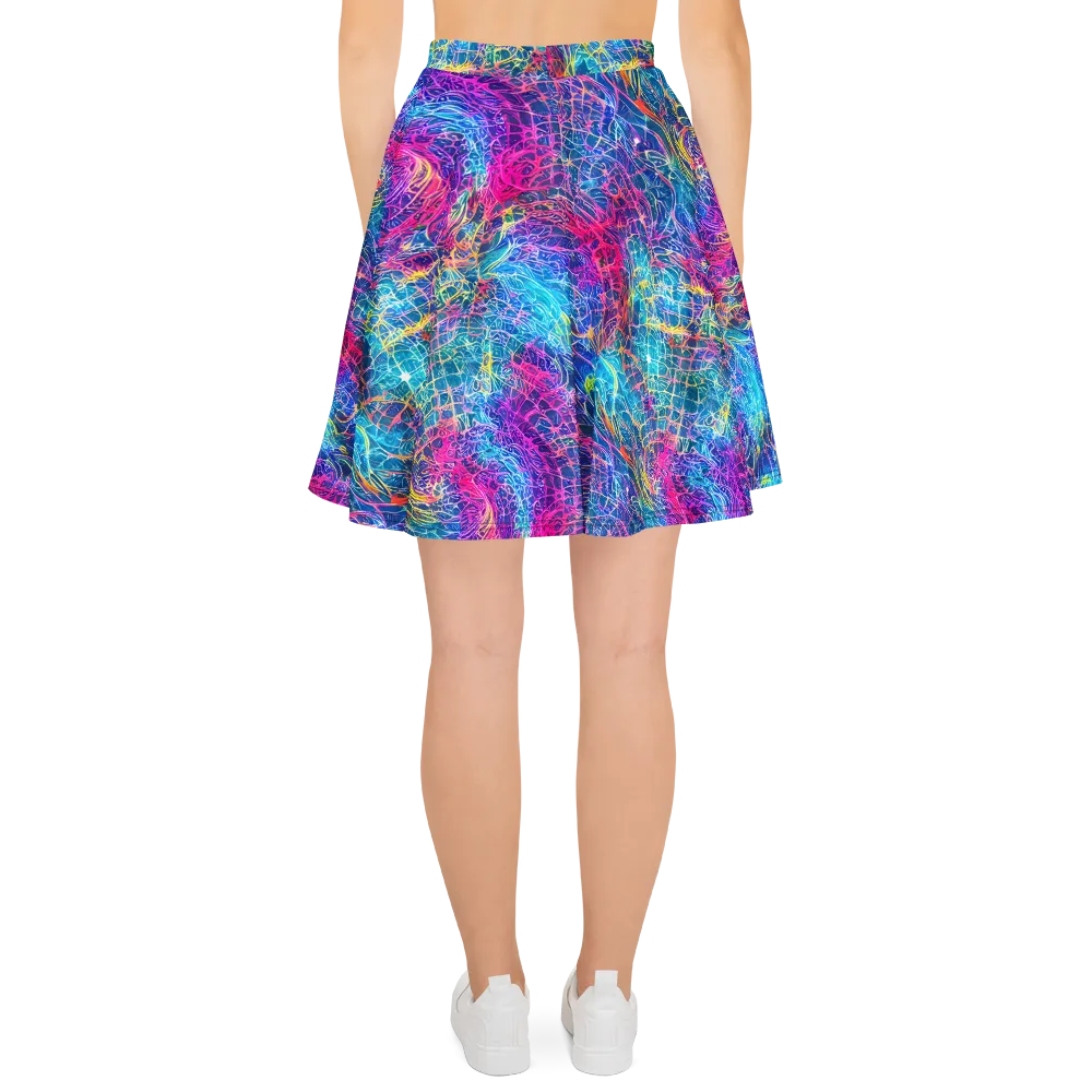 Hypercolor Rapture on Skater Skirt — Back