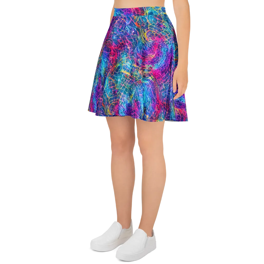 Hypercolor Rapture on Skater Skirt — Left