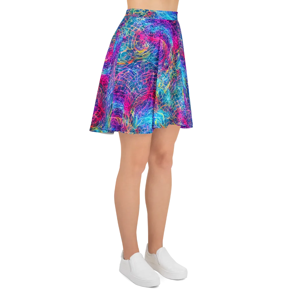 Hypercolor Rapture on Skater Skirt — Right