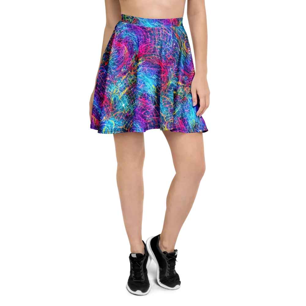 Hypercolor Rapture on Skater Skirt — Front