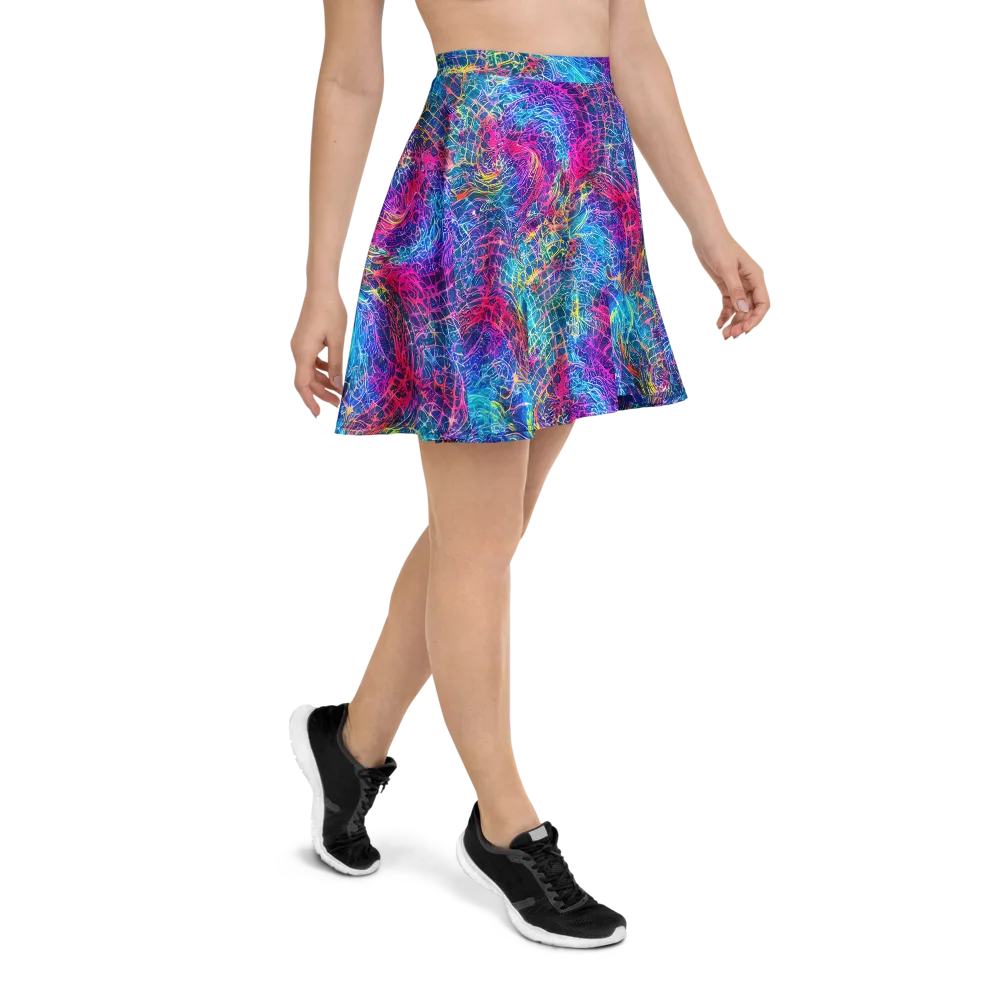Hypercolor Rapture on Skater Skirt — Right