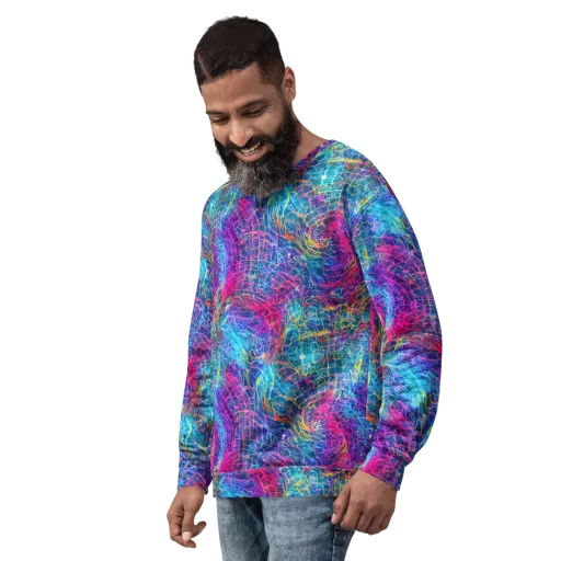 Hypercolor Rapture on a Sweatshirt