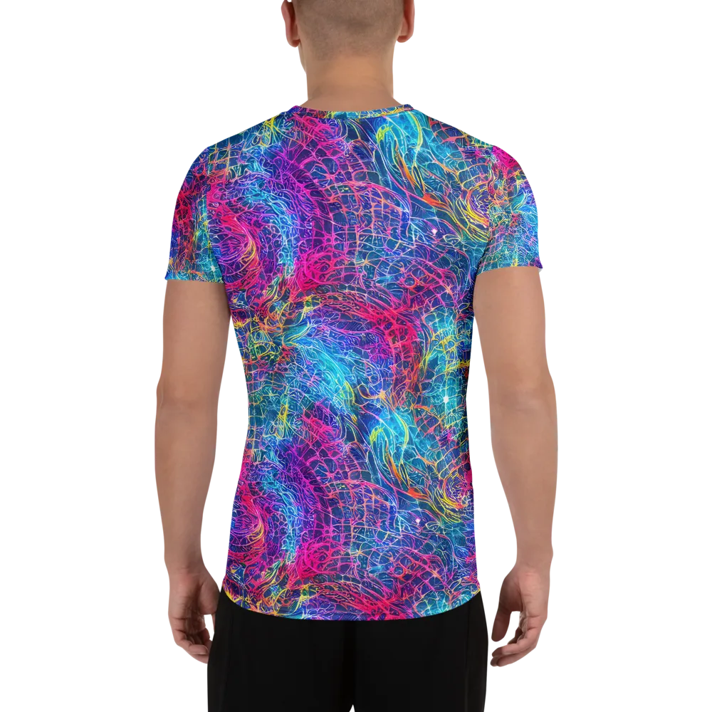 Hypercolor Rapture on Men's Athletic T-Shirt — Back