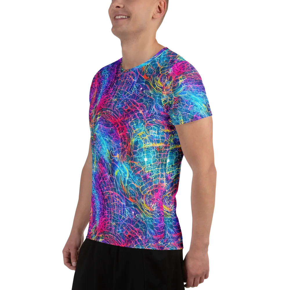 Hypercolor Rapture on Men's Athletic T-Shirt — Left