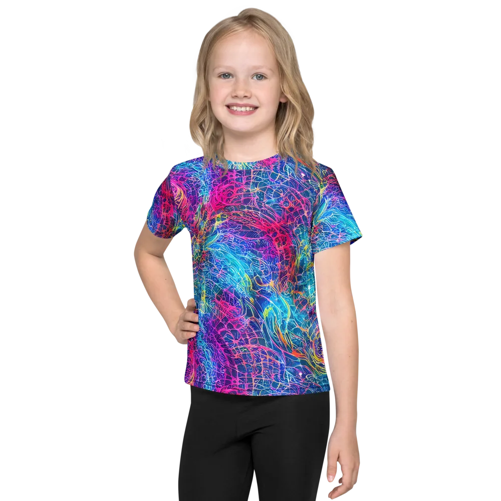 Hypercolor Rapture on Kids Crew Neck T-Shirt — Front