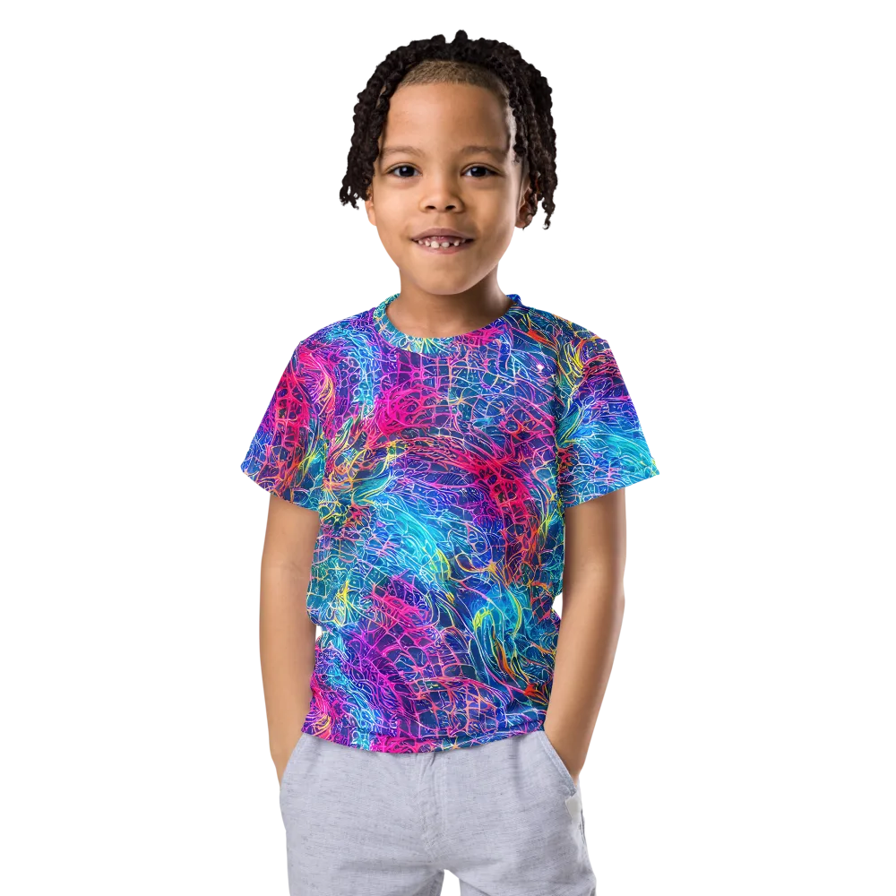 Hypercolor Rapture on Kids Crew Neck T-Shirt — Front