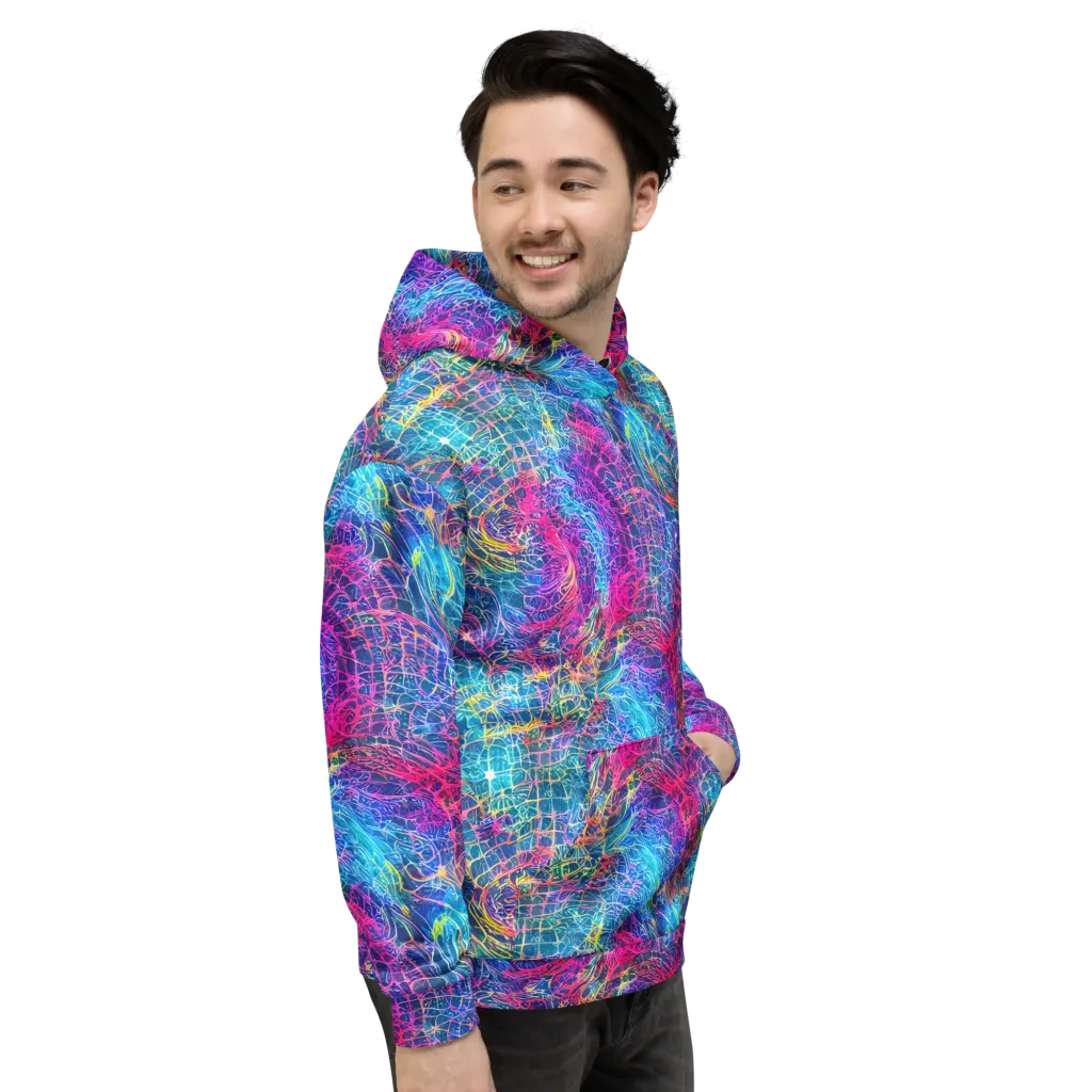 Hypercolor Rapture on Hoodie — Right