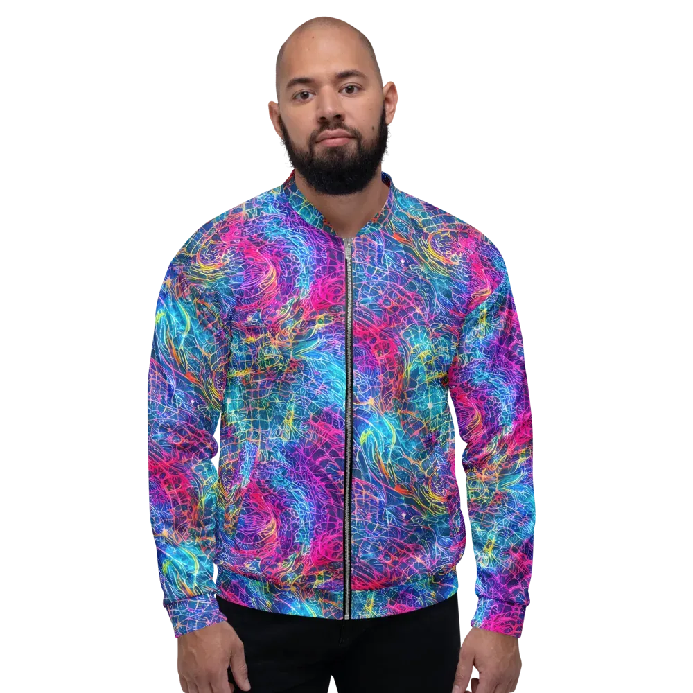 Hypercolor Rapture on Bomber Jacket — Front