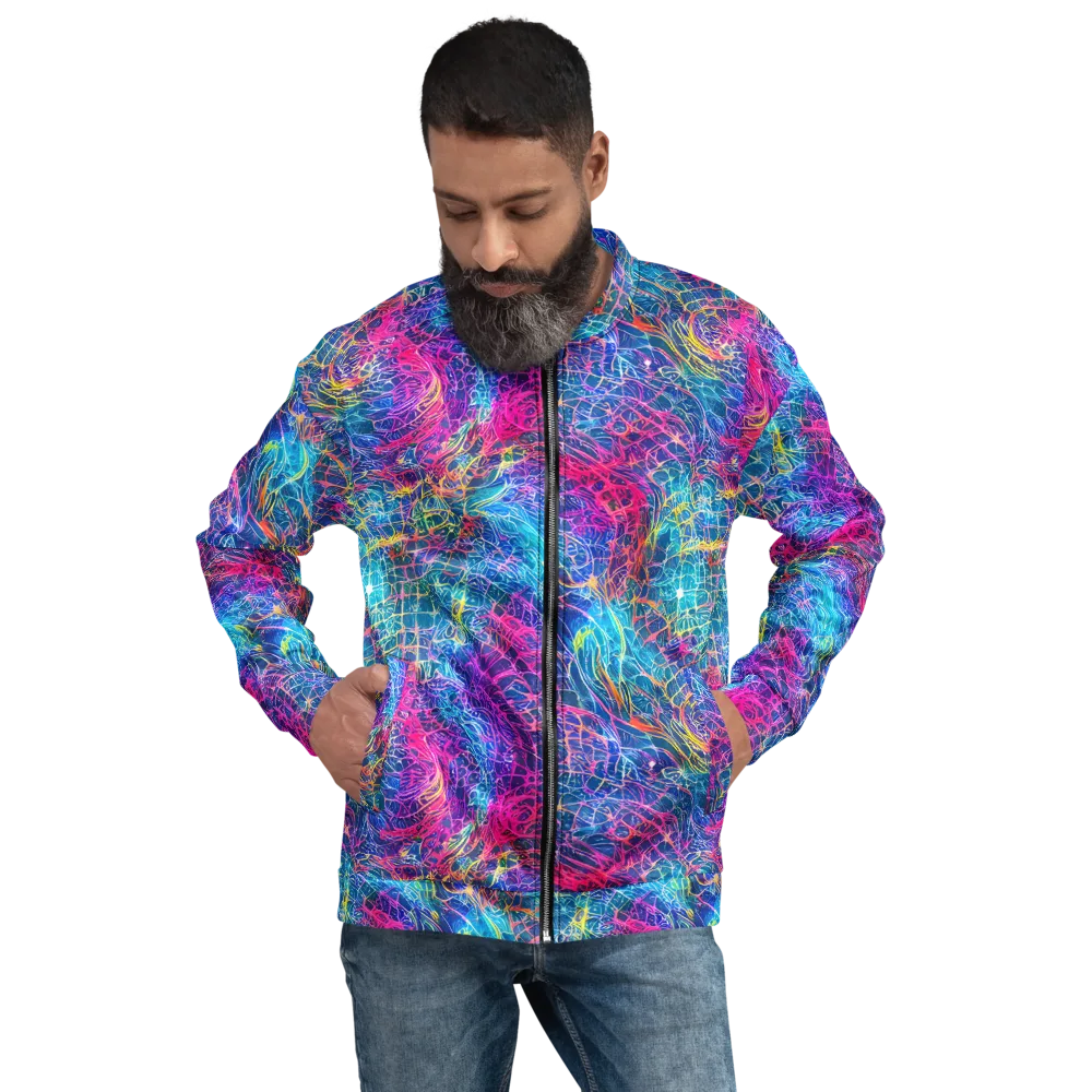 Hypercolor Rapture on Bomber Jacket — Front