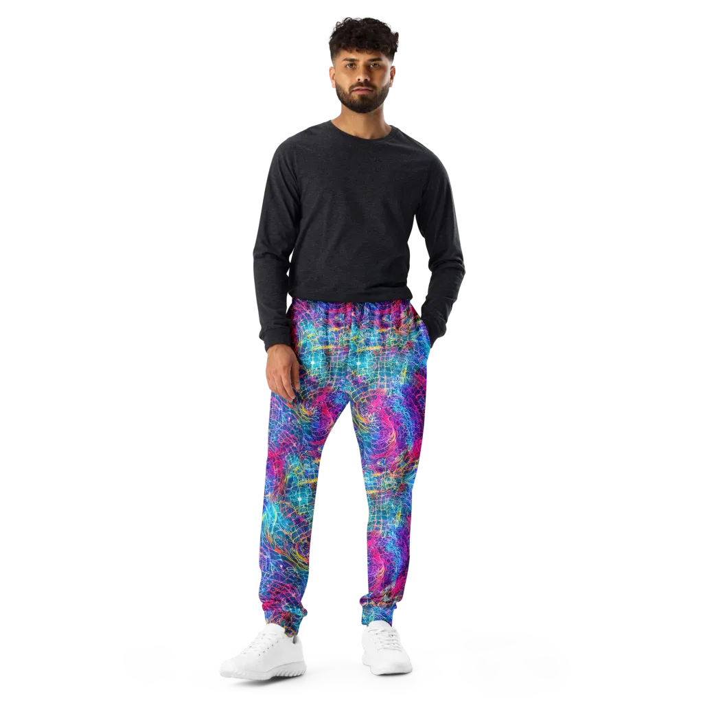 Hypercolor Rapture on Men's Joggers — Front