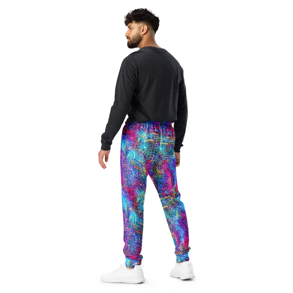Hypercolor Rapture on Men's Joggers — Back