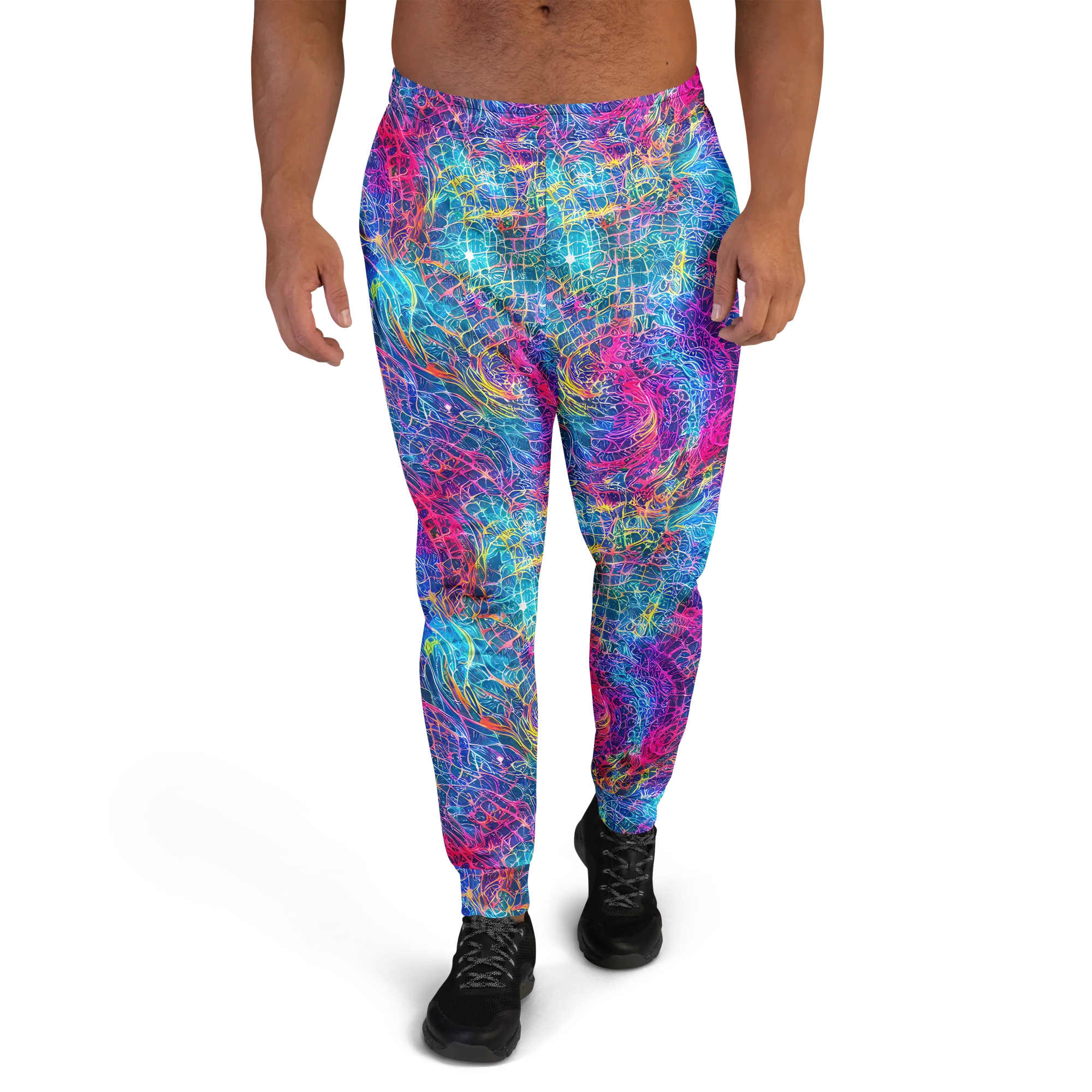 Hypercolor Rapture on Men's Joggers — Front
