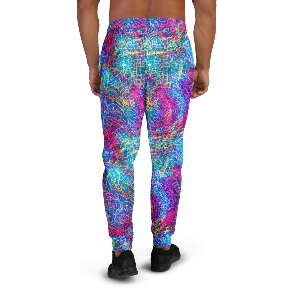 Hypercolor Rapture on Men's Joggers — Back