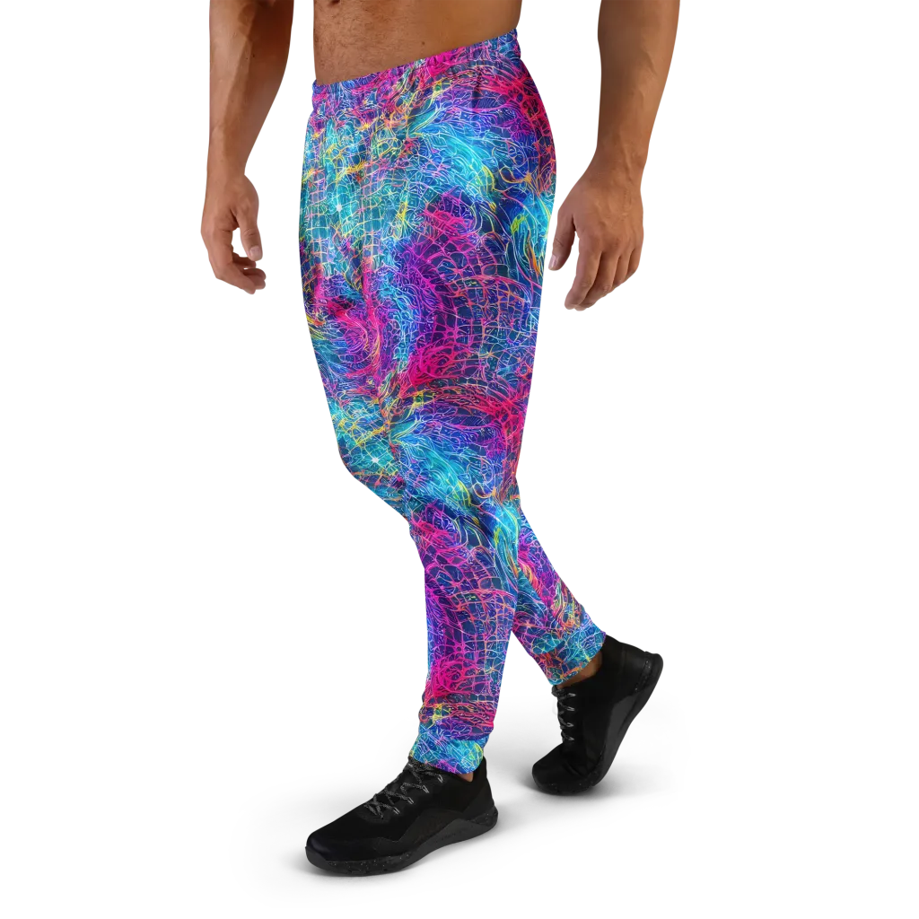 Hypercolor Rapture on Men's Joggers — Left