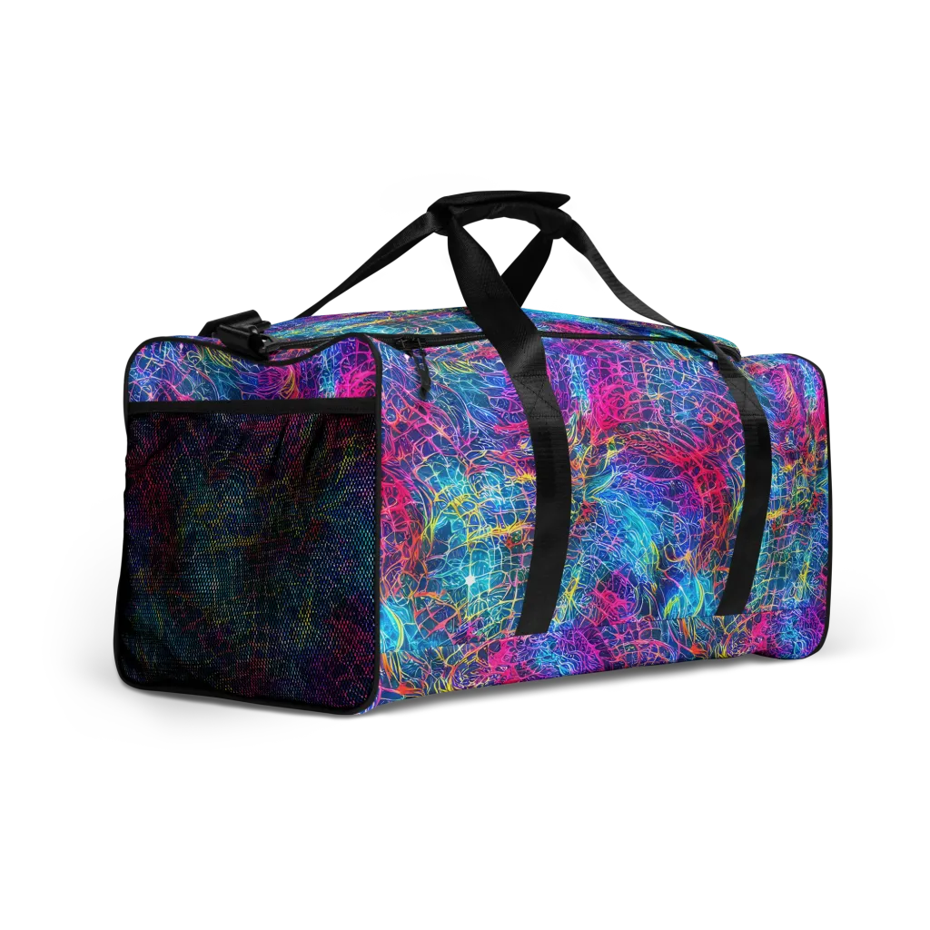 Hypercolor Rapture on Duffle Bag — Right Front