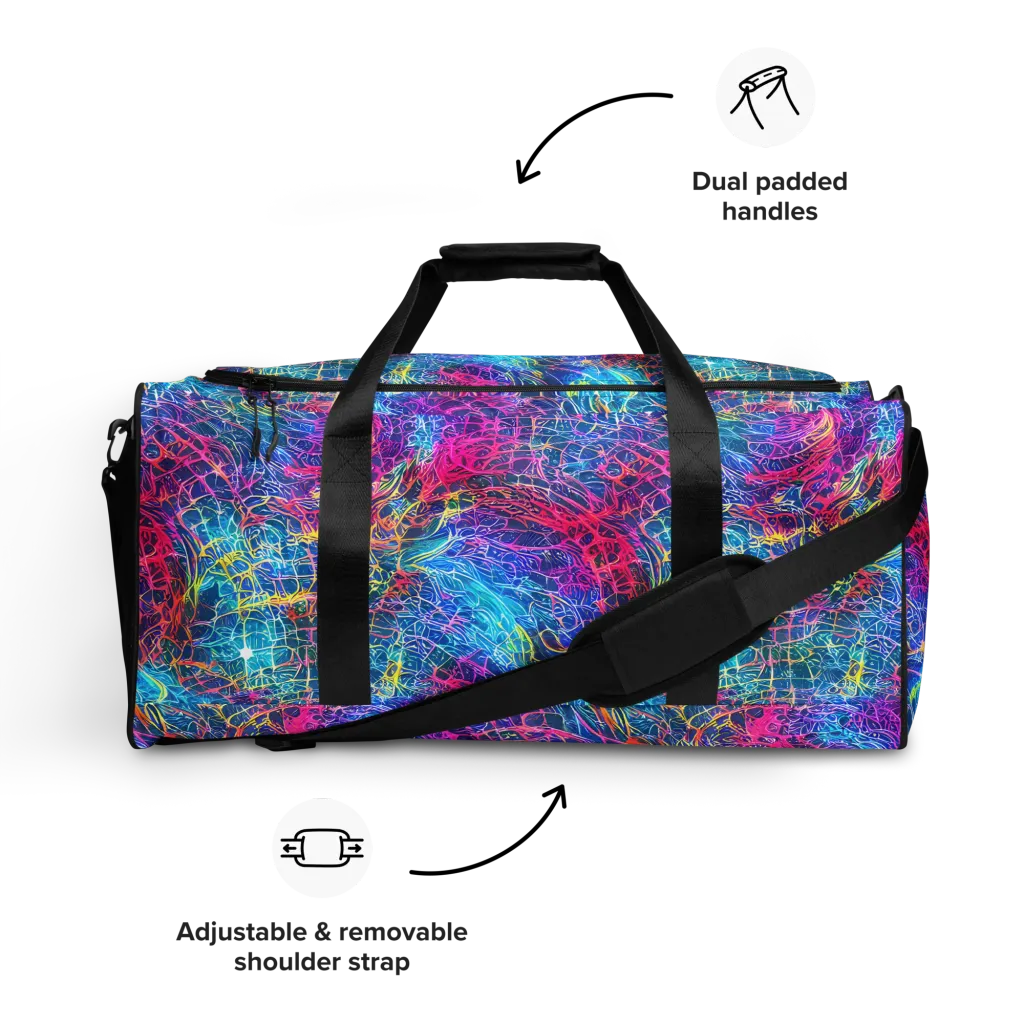 Hypercolor Rapture on Duffle Bag — Front