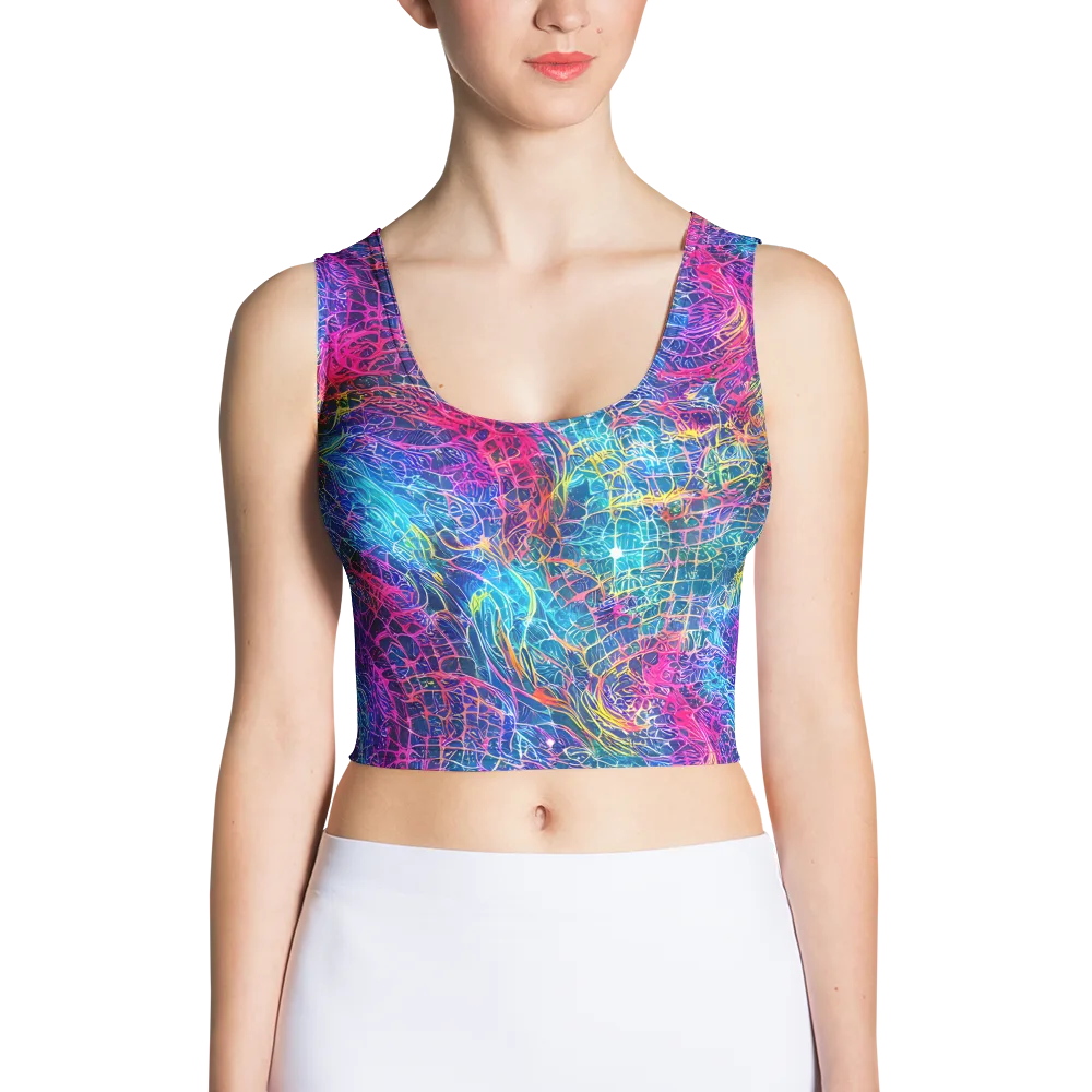 Hypercolor Rapture on Crop Top — Front