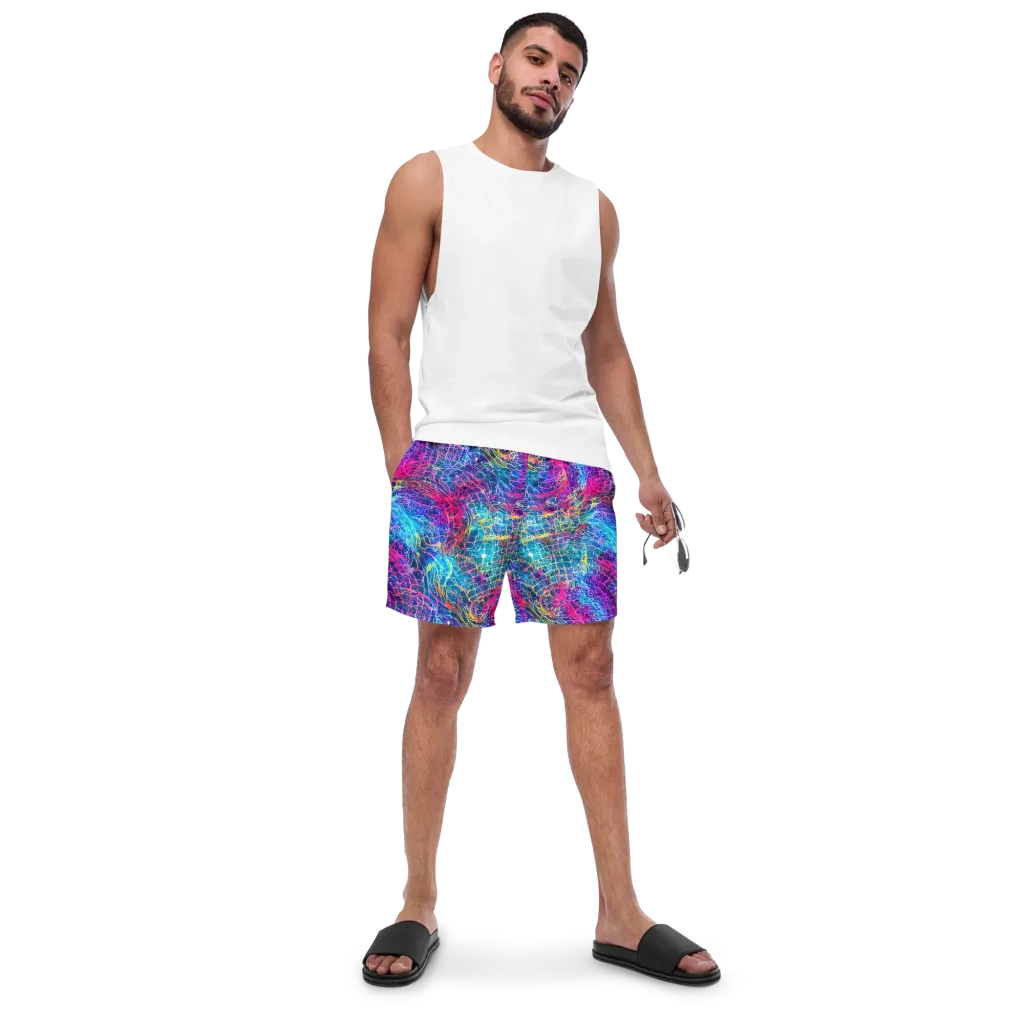 Hypercolor Rapture on Swim Trunks — Front