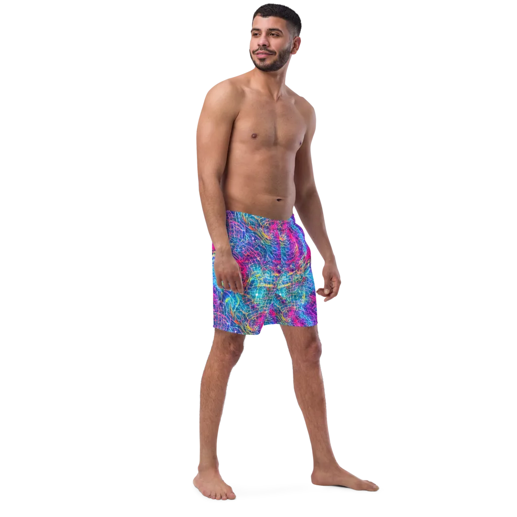 Hypercolor Rapture on Swim Trunks — Right Front