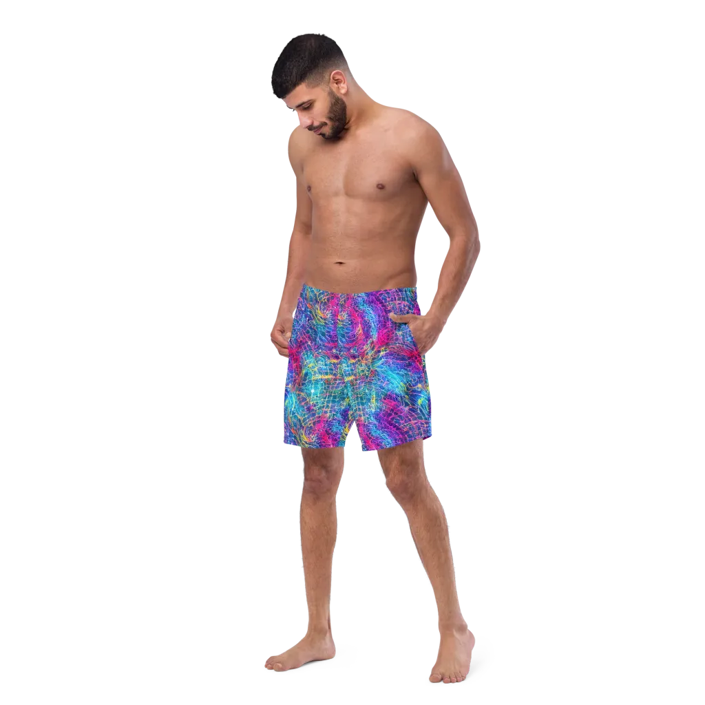 Hypercolor Rapture on Swim Trunks — Left Front