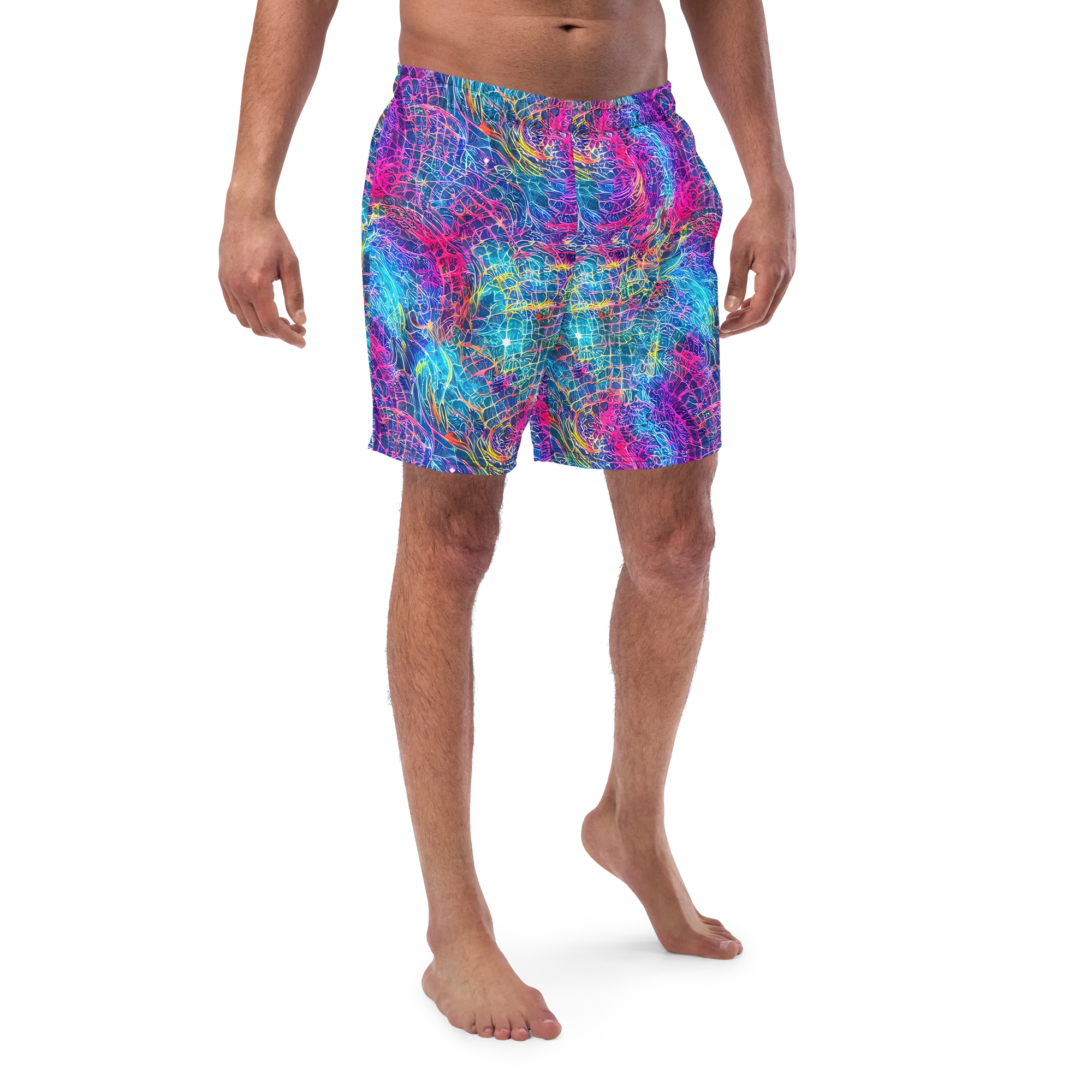 Hypercolor Rapture on Swim Trunks — Front