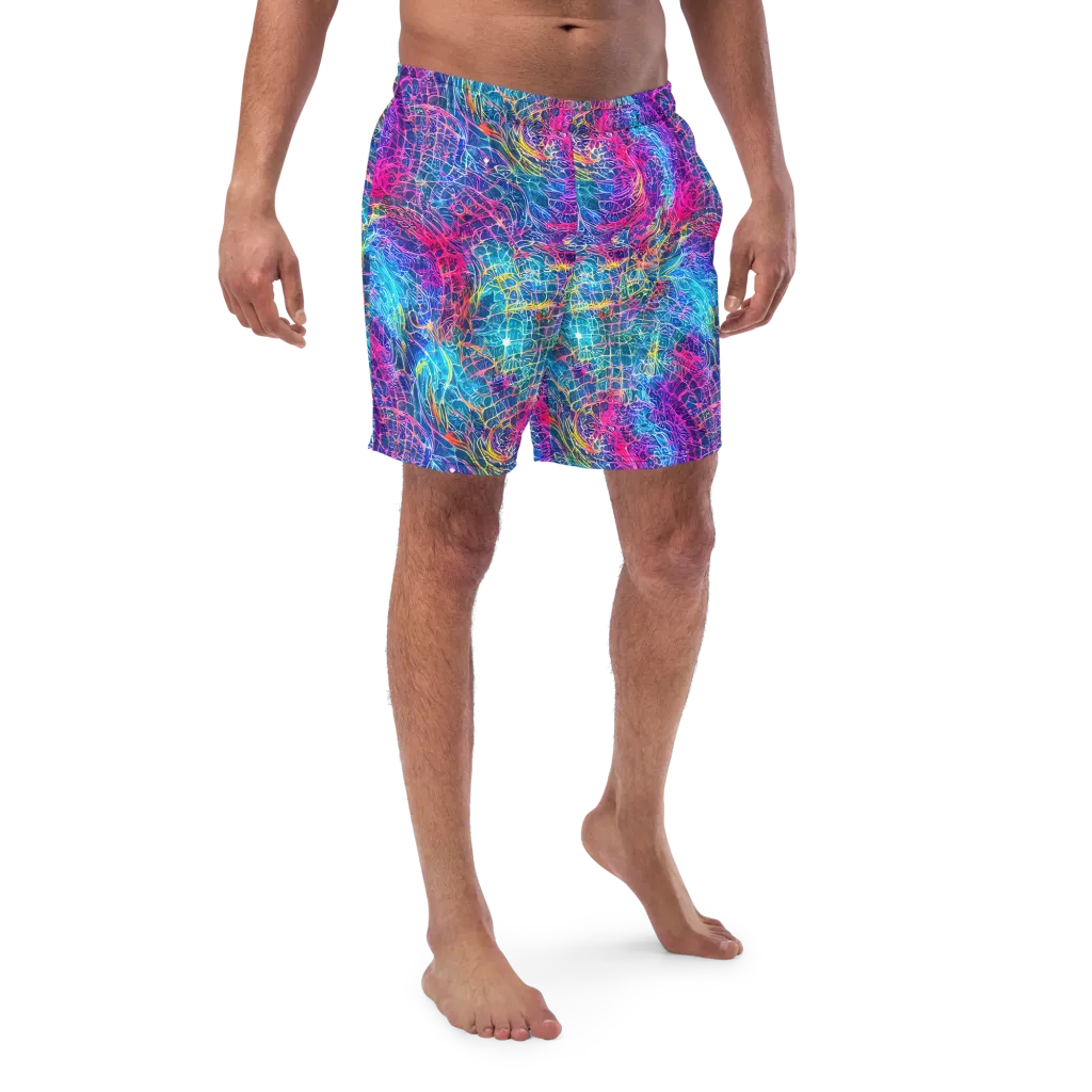 Hypercolor Rapture on Swim Trunks — Front