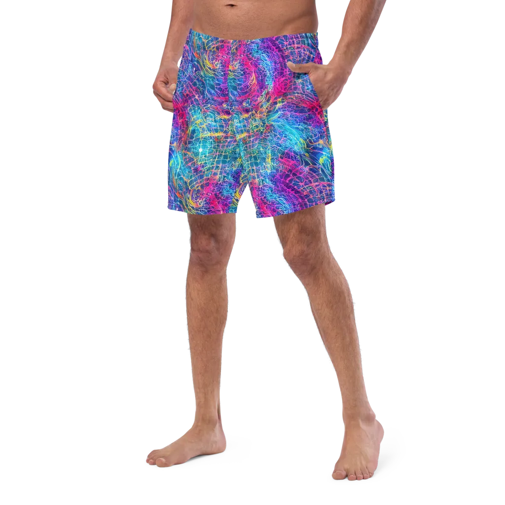 Hypercolor Rapture on Swim Trunks — Left Front