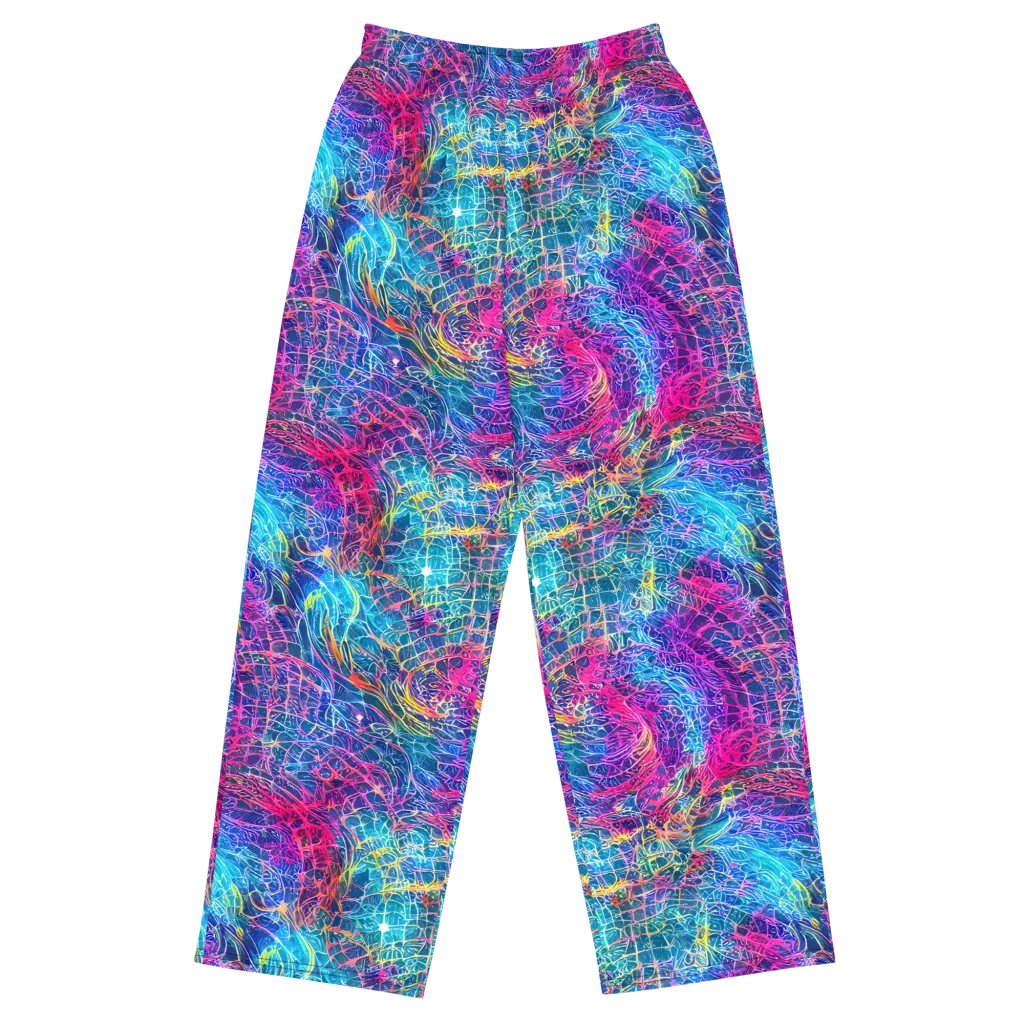 Hypercolor Rapture on Wide-Leg Pants — Front