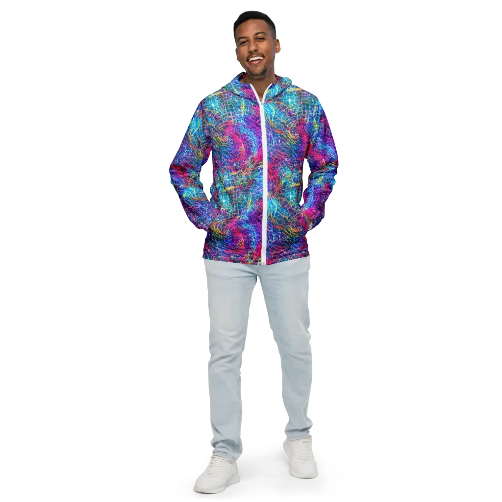 Hypercolor Rapture on Men's Windbreaker — Front