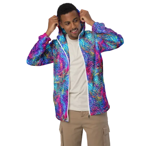 Hypercolor Rapture on a Men's Windbreaker