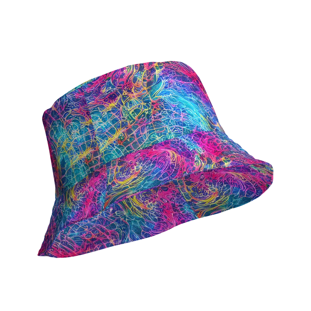 Hypercolor Rapture on Reversible Bucket Hat — Product details Outside