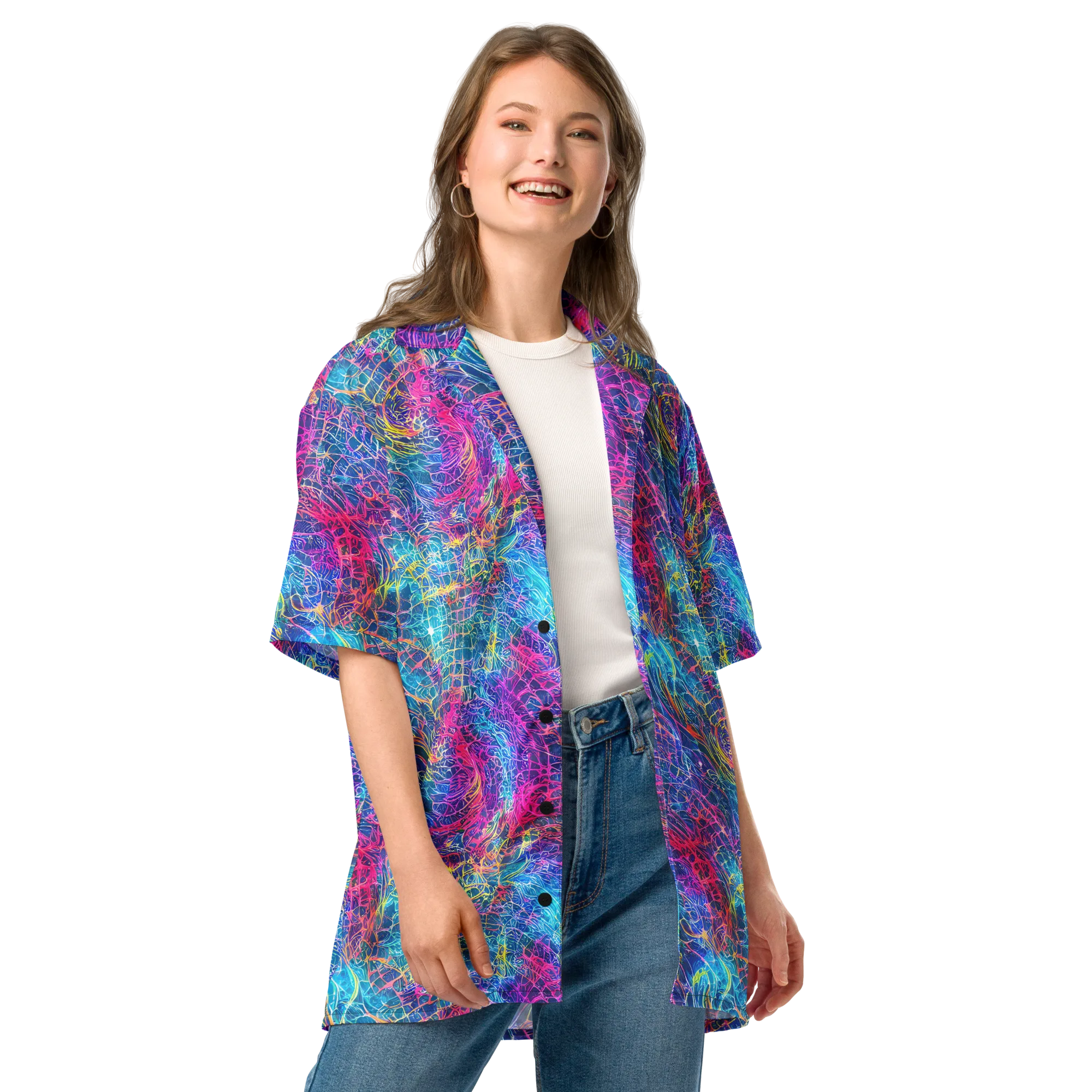Hypercolor Rapture on Button Shirt — Front