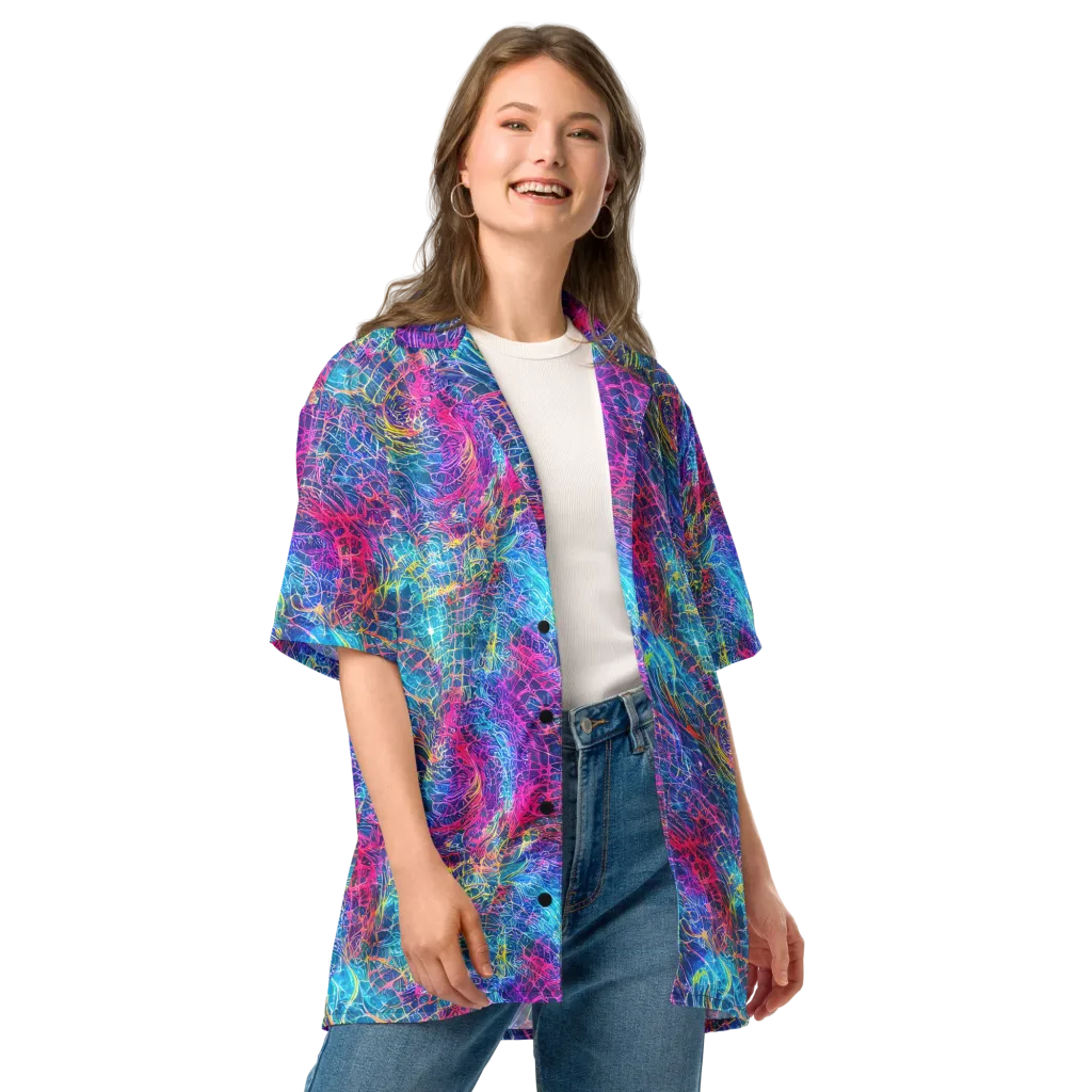 Hypercolor Rapture on Button Shirt — Front