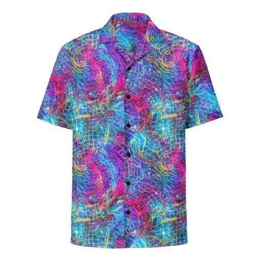 Hypercolor Rapture on a Button Shirt